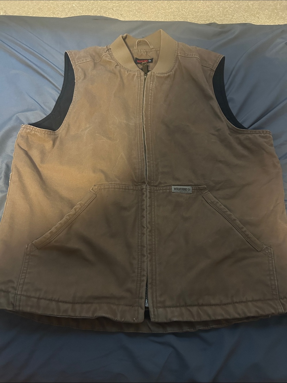 Wolverine Brown Duck Canvas Work Vest